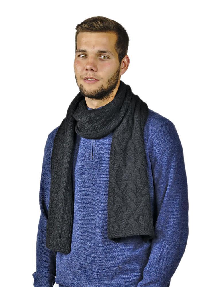 Zopfstrickschal Soni 100% Baby Alpaka Damen Herren One Size kuschelig weich
