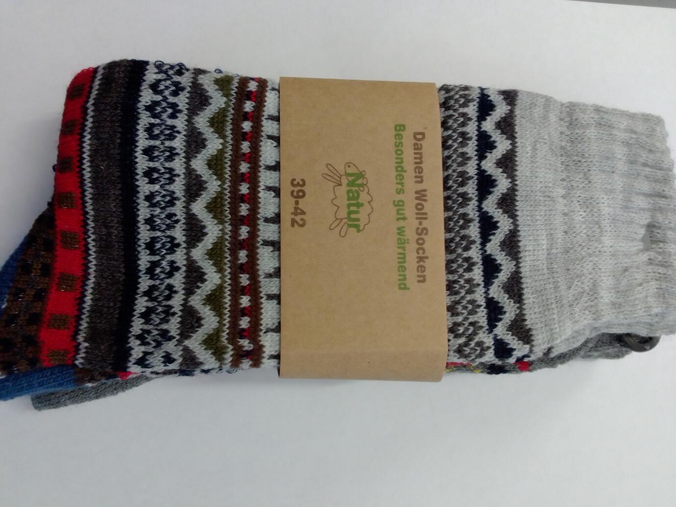 Damen Woll-Socke 2er Pack