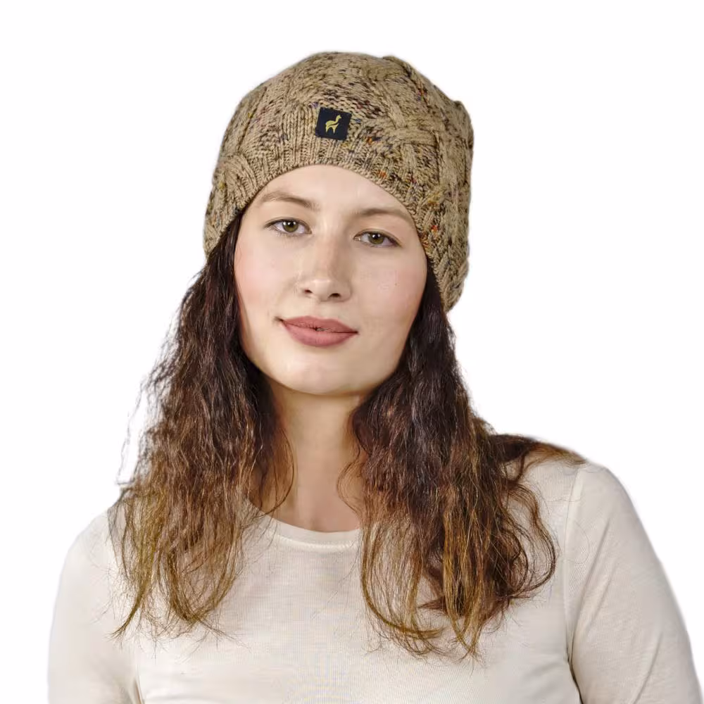 Alpaka M&uuml;tze Bella f&uuml;r Damen stylisch und kuschelig One Size f&uuml;r Kopfgr&ouml;&szlig;en S-XL
