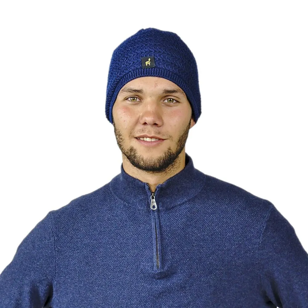 100% Alpaka M&uuml;tze Paul f&uuml;r Herren One Size f&uuml;r Kopfgr&ouml;&szlig;en S-XL
