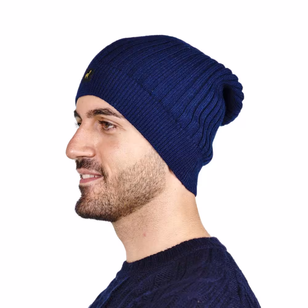 100% Baby Alpaka Damen Herren M&uuml;tze Paris Uni One Size f&uuml;r Kopfgr&ouml;&szlig;en XS-XL