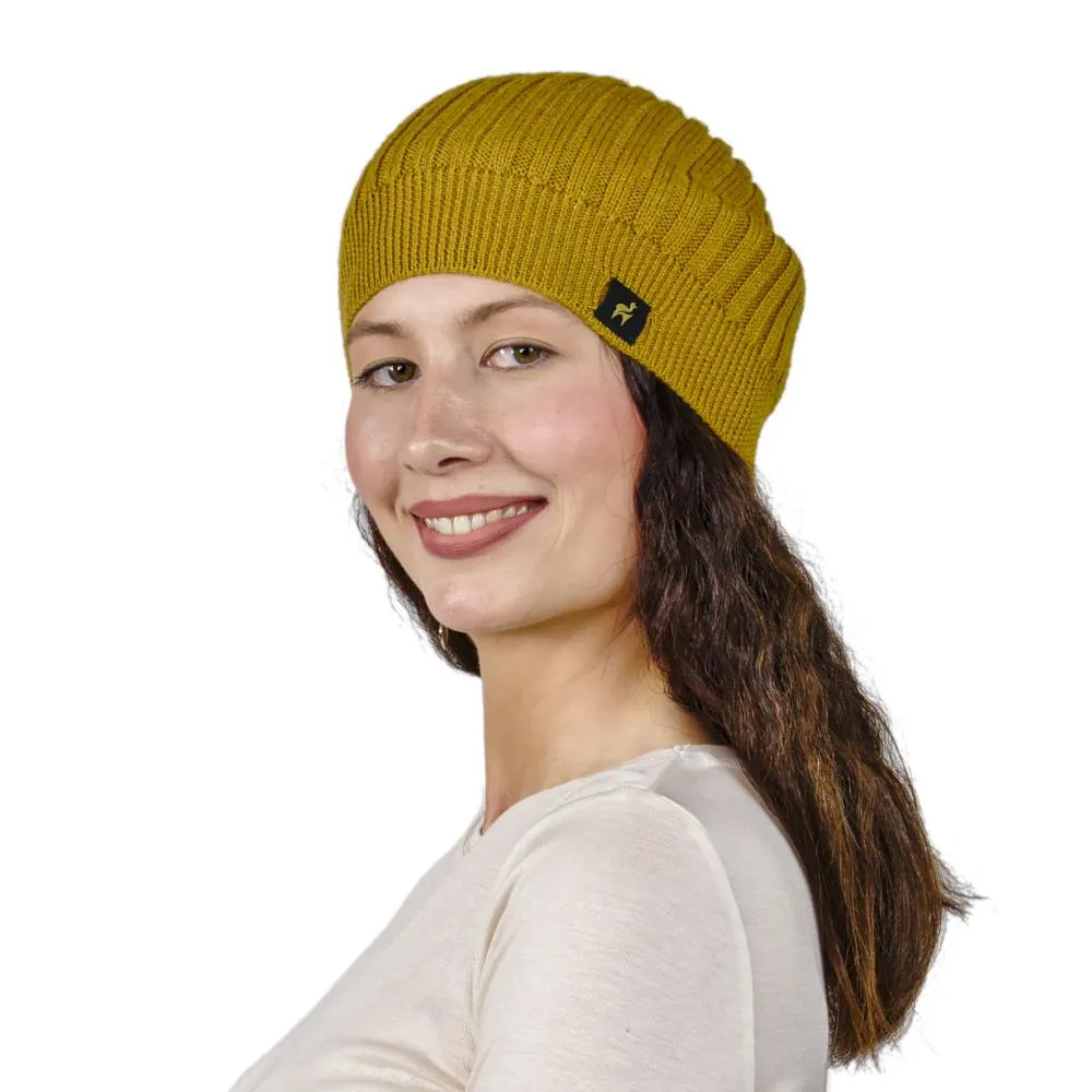 100% Baby Alpaka Damen Herren M&uuml;tze Paris Uni One Size f&uuml;r Kopfgr&ouml;&szlig;en XS-XL