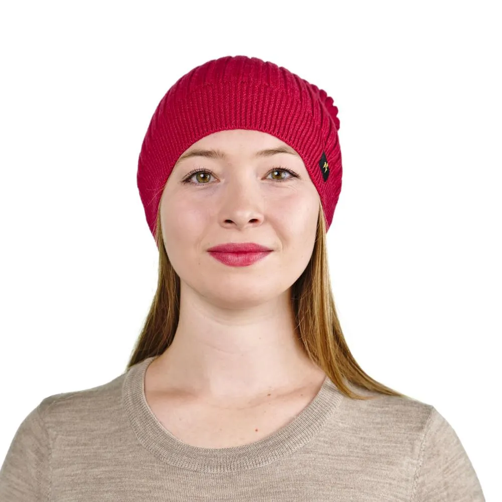 100% Baby Alpaka Damen Herren M&uuml;tze Paris Uni One Size f&uuml;r Kopfgr&ouml;&szlig;en XS-XL