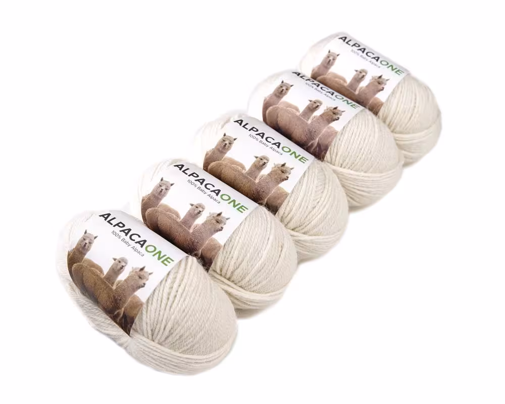 5-Pack Wolle Baby Alpaka 5x 50g-112m 4-4,5 Nadelst&auml;rke Nm 4/9 Strick-H&auml;kel Garn