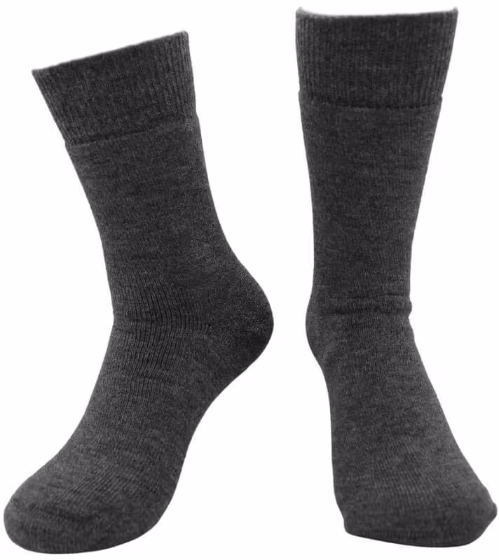 AlpacaOne Alpaka Soft Socken Damen Herren - Grau 36-38