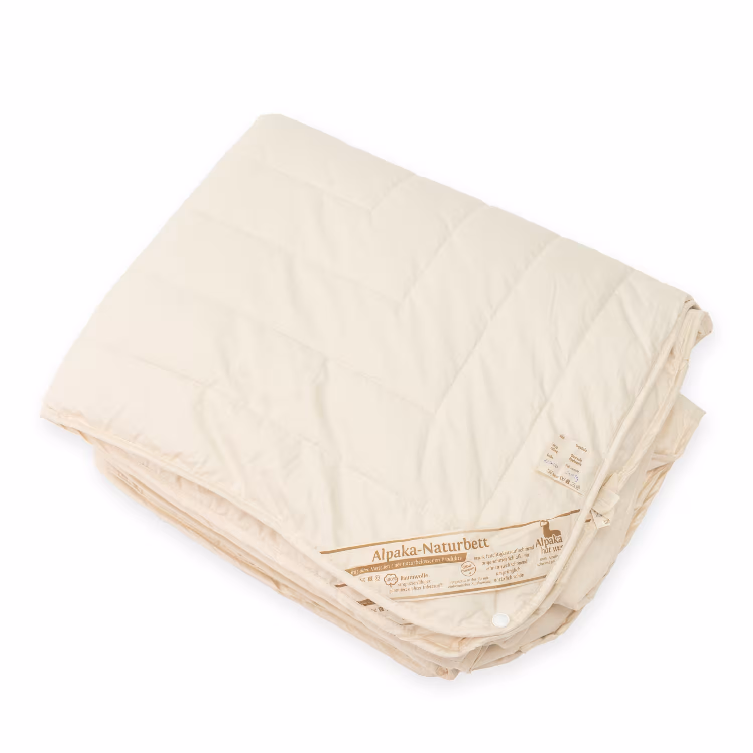 Alpaka Kinder Steppdecke 4 Jahreszeiten 135x100 mit Tragetasche