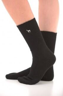 Alpaka Soft Socken in schwarz