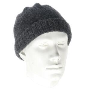 Mütze für Herren, gestrickt, anthrazit