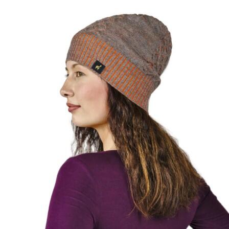 Mütze Clara aus 100% Baby Alpaka für Damen One Size für Kopfgrößen S-XL