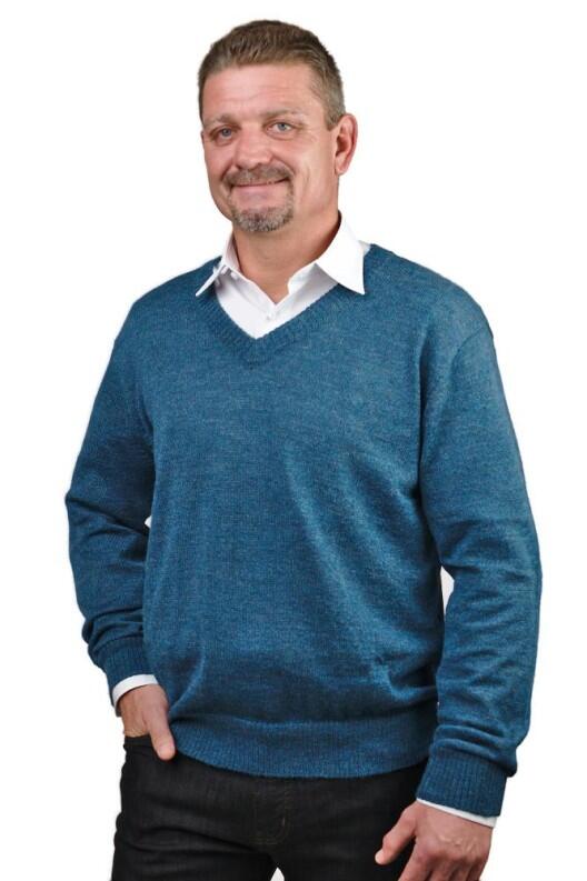 Herren Alpaka Pullover Chico 100% baby Alpaka