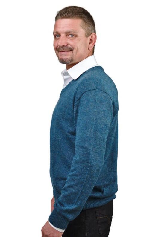 Herren Alpaka Pullover Chico 100% baby Alpaka