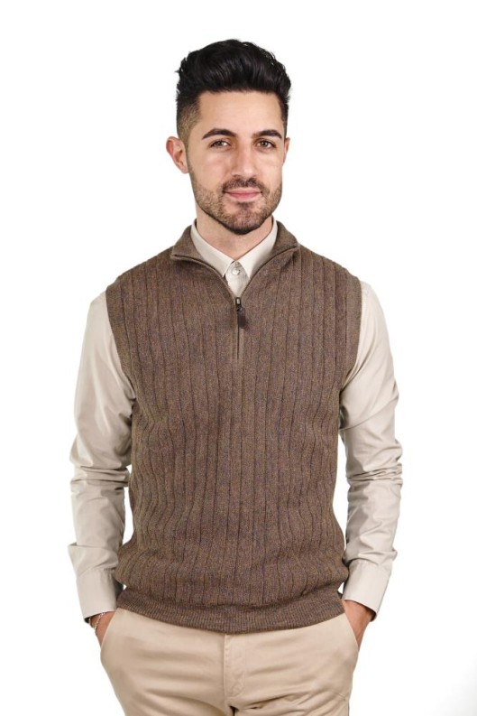 Pullunder Harry mit Baby Alpaka für Herren der Klassiker