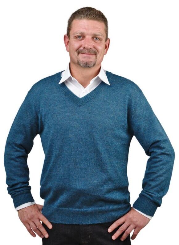 Herren Alpaka Pullover Chico 100% baby Alpaka