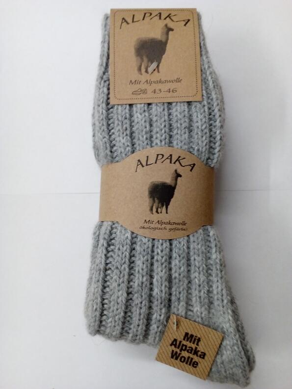 Alpaka Socken Herren 2er Dick