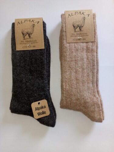 Alpaka Socken als 2er Pack