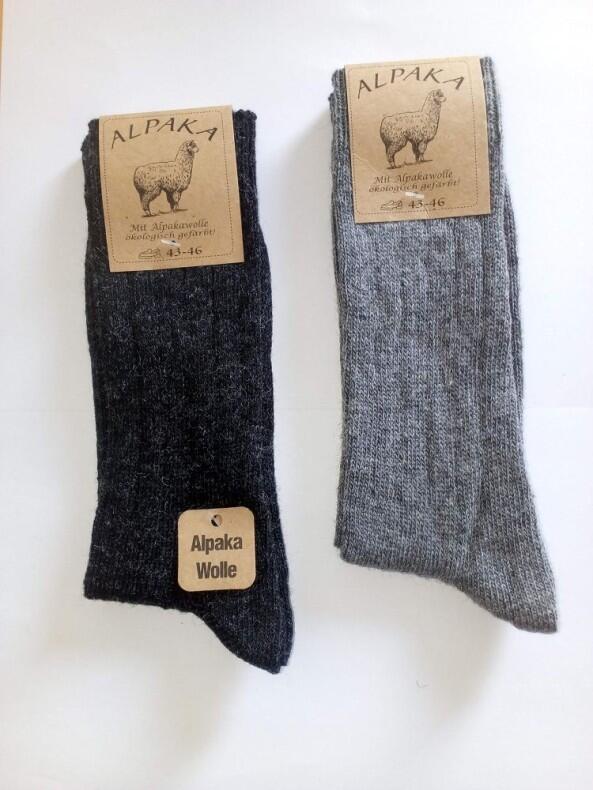 Alpaka Socken als 2er Pack