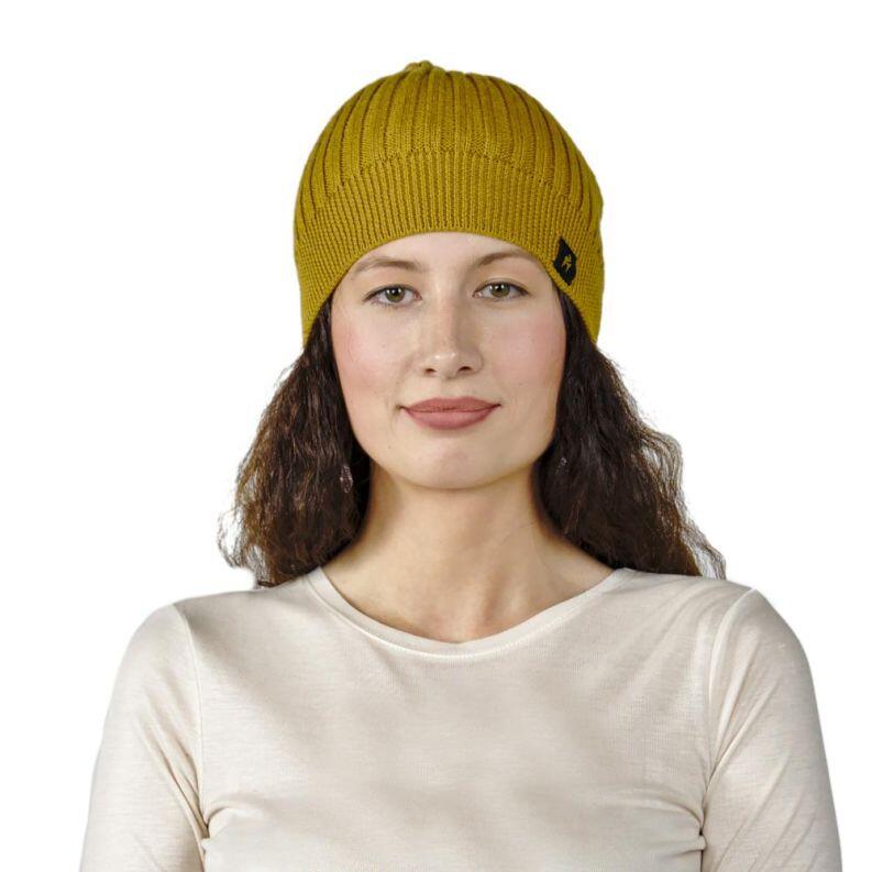 100% Baby Alpaka Damen Herren Mütze Paris Uni One Size für Kopfgrößen XS-XL